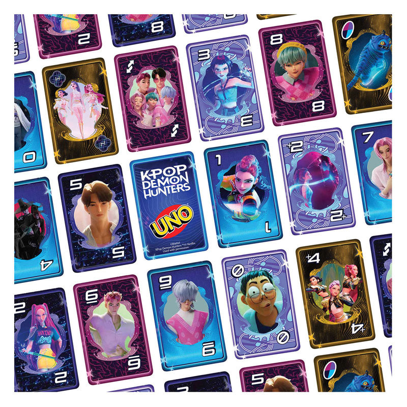 Mattel uno k-pop demon hunters