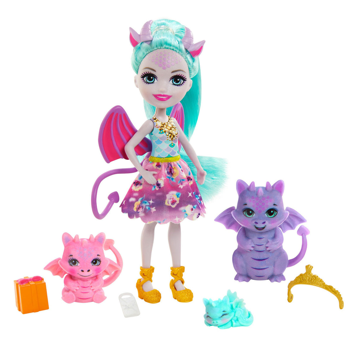 Mattel Enchantimals Drakenfamilie