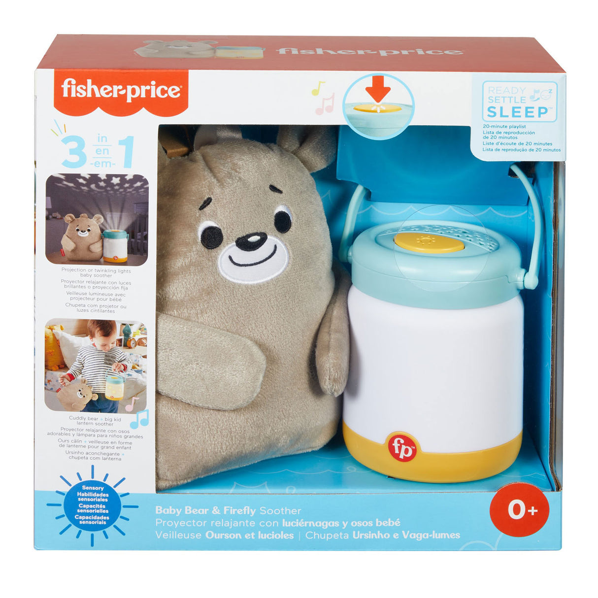 Fisher Price Nachtlampje met Muziek Babybeer Vuurvliegjes