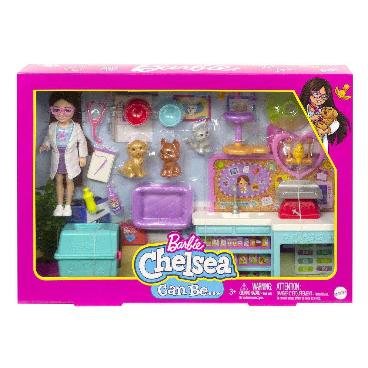 Mattel Chelsea Pop Dierenarts Speelset