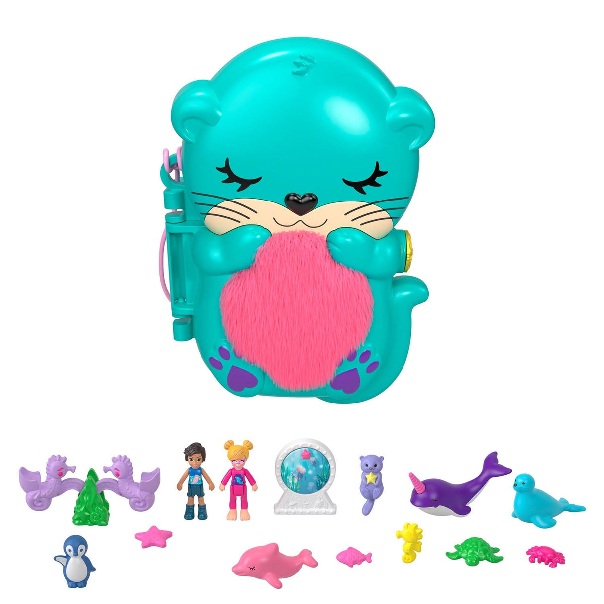 Mattel Polly Pocket Pocket World Otter Aquarium