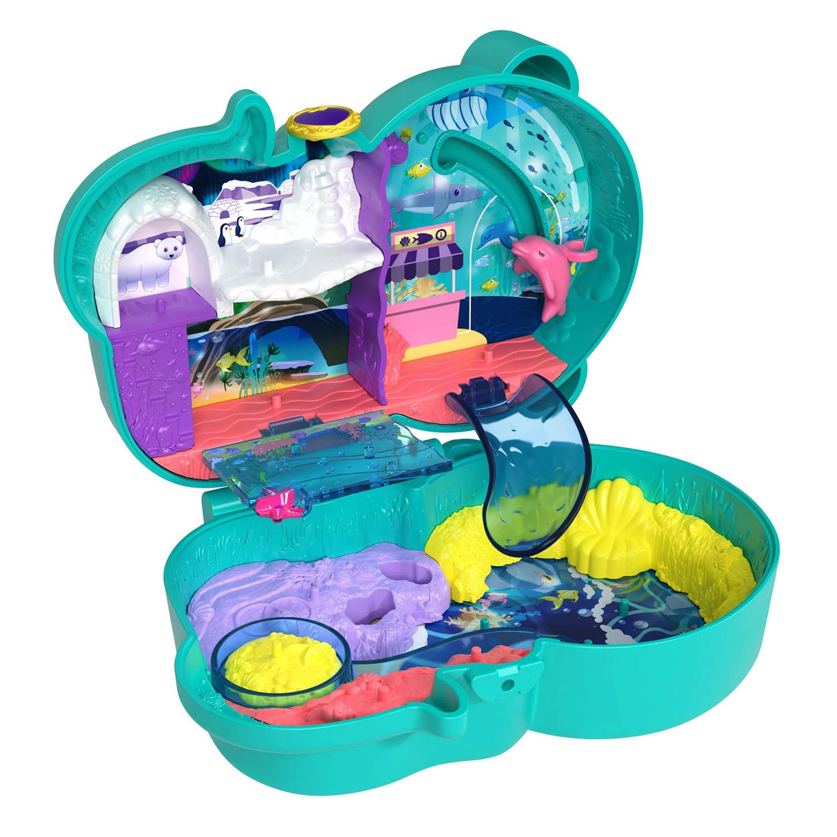 Mattel polly pocket Tasche Welt Otter Aquarium