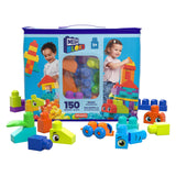 Mega bloks bouwtas - 150 blokken speelgoed voor 1+ jaar - stimuleert fantasie