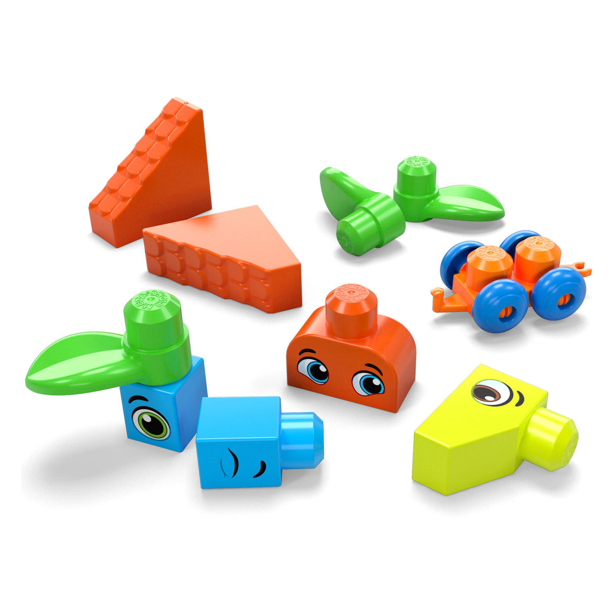 Mega bloks bouwtas - 150 blokken speelgoed voor 1+ jaar - stimuleert fantasie