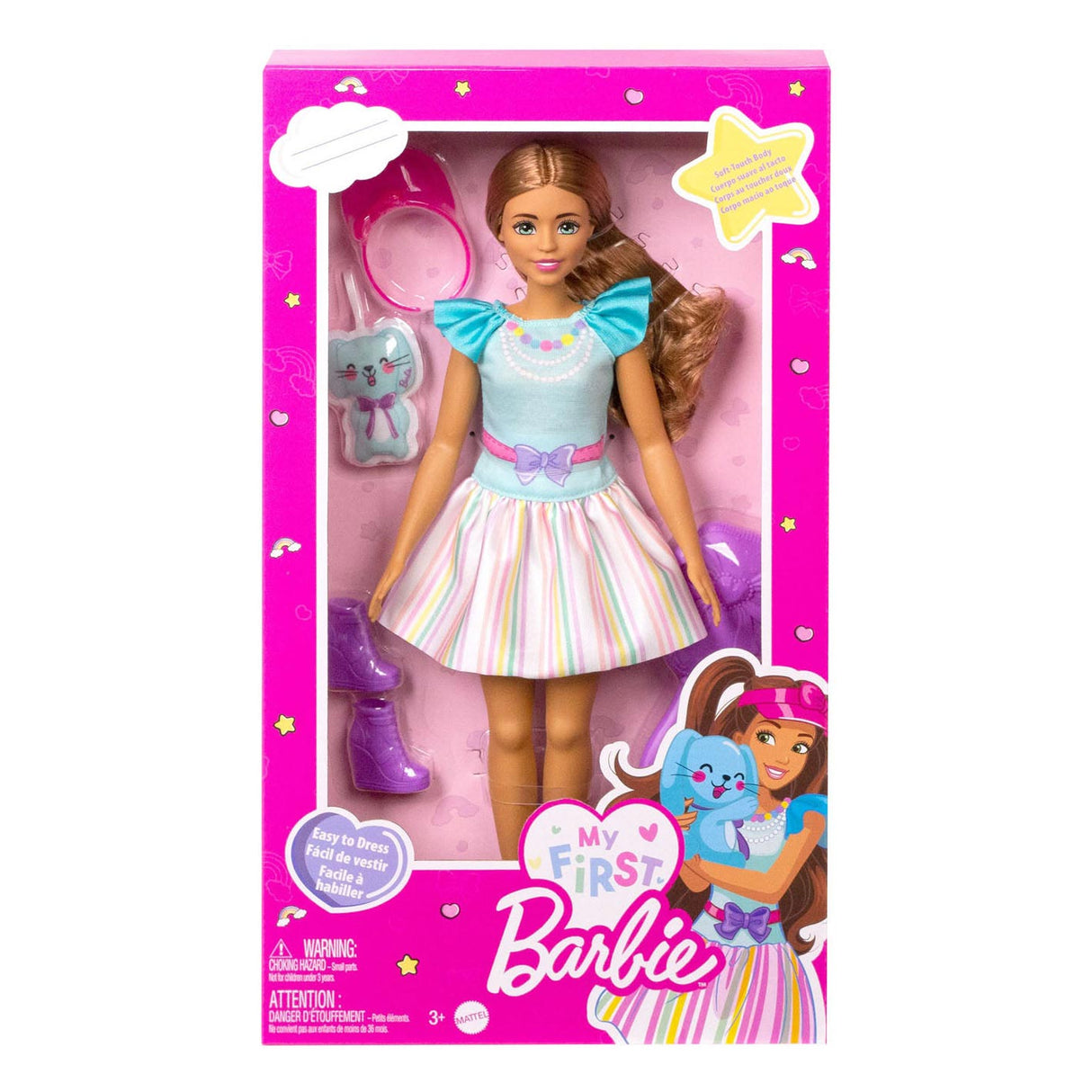 Mattel Mijn Eerste Brunette met Kitten