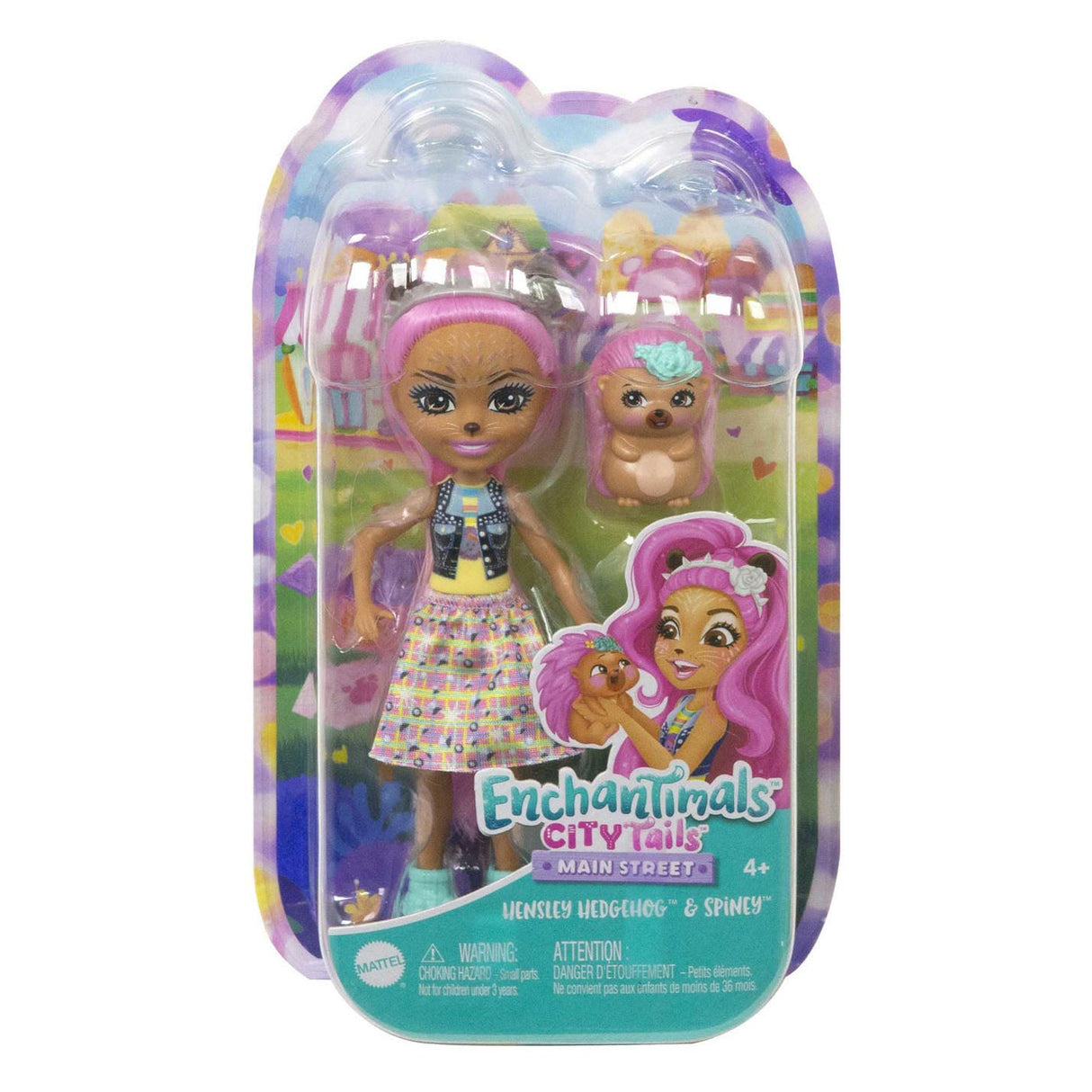 Mattel Enchantimals City Tails Pop Hensley Egel en Spiney