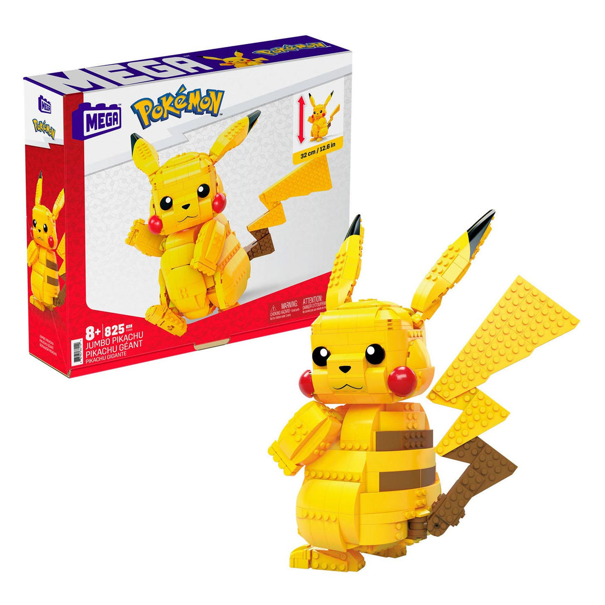 Mattel mega construx bouwset pokemon - pikachu, 30cm