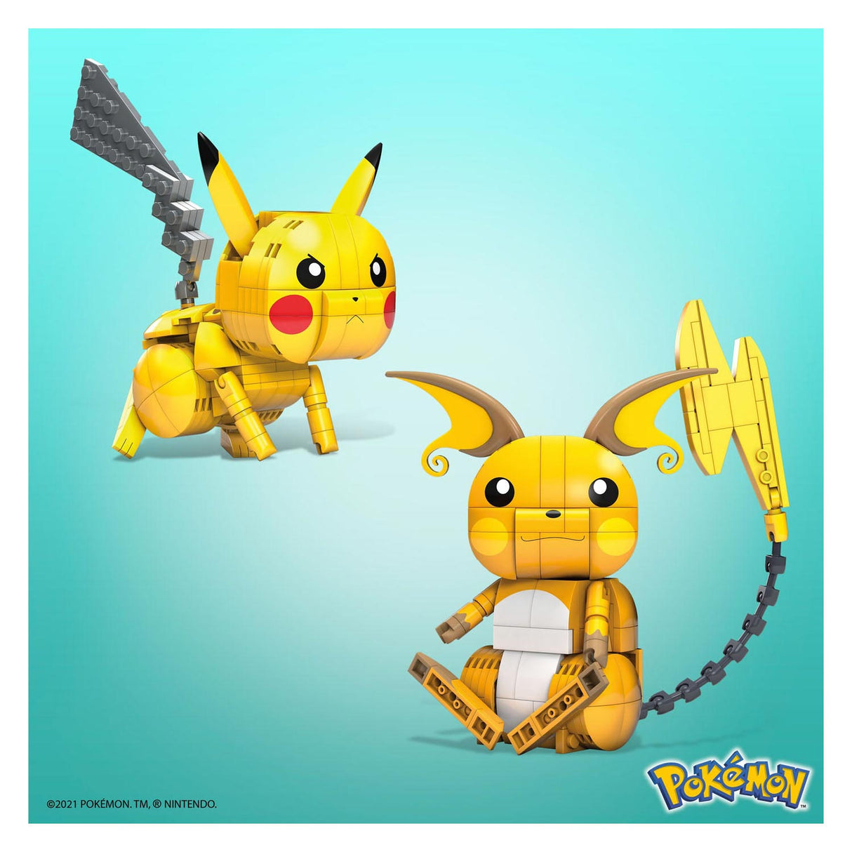 Pokémon Mega Construx Pokemon Bouwset Build and Show Pikachu Evolution Trio