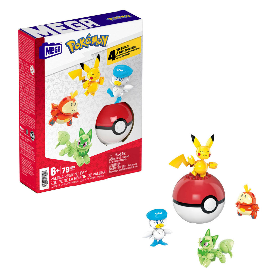 Pokémon Mega Construx Paldea Region Team Bouwset