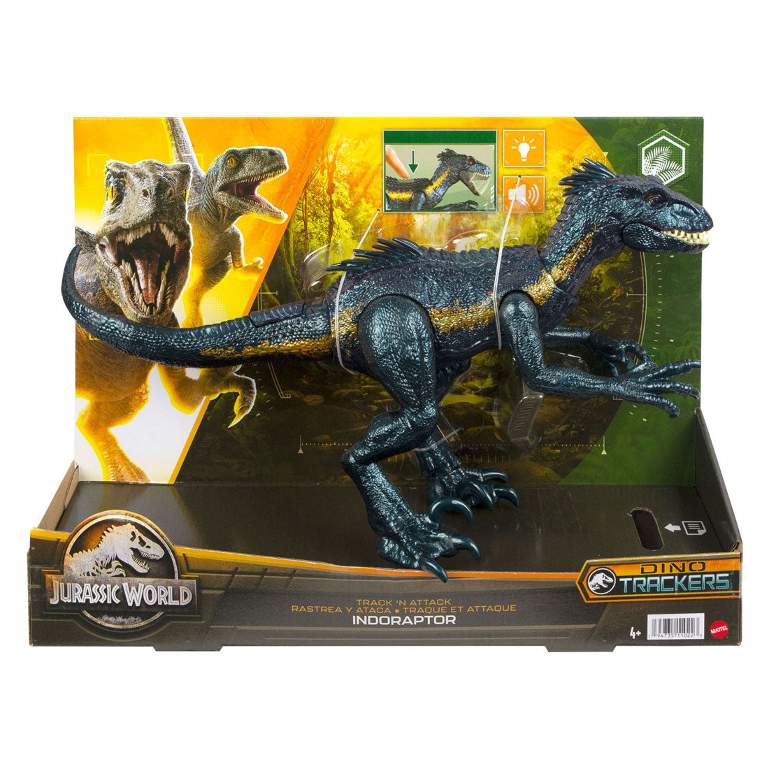 Mattel Jurassic World Track N Attack Indorraptor Speelfiguur