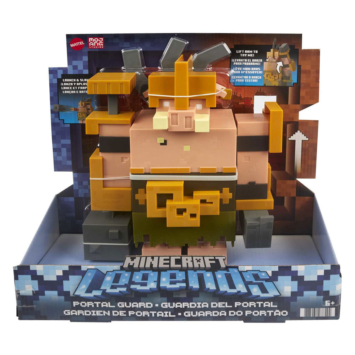 Mattel Minecraft Legends Portaalbewaker Superbaas Speelfiguur