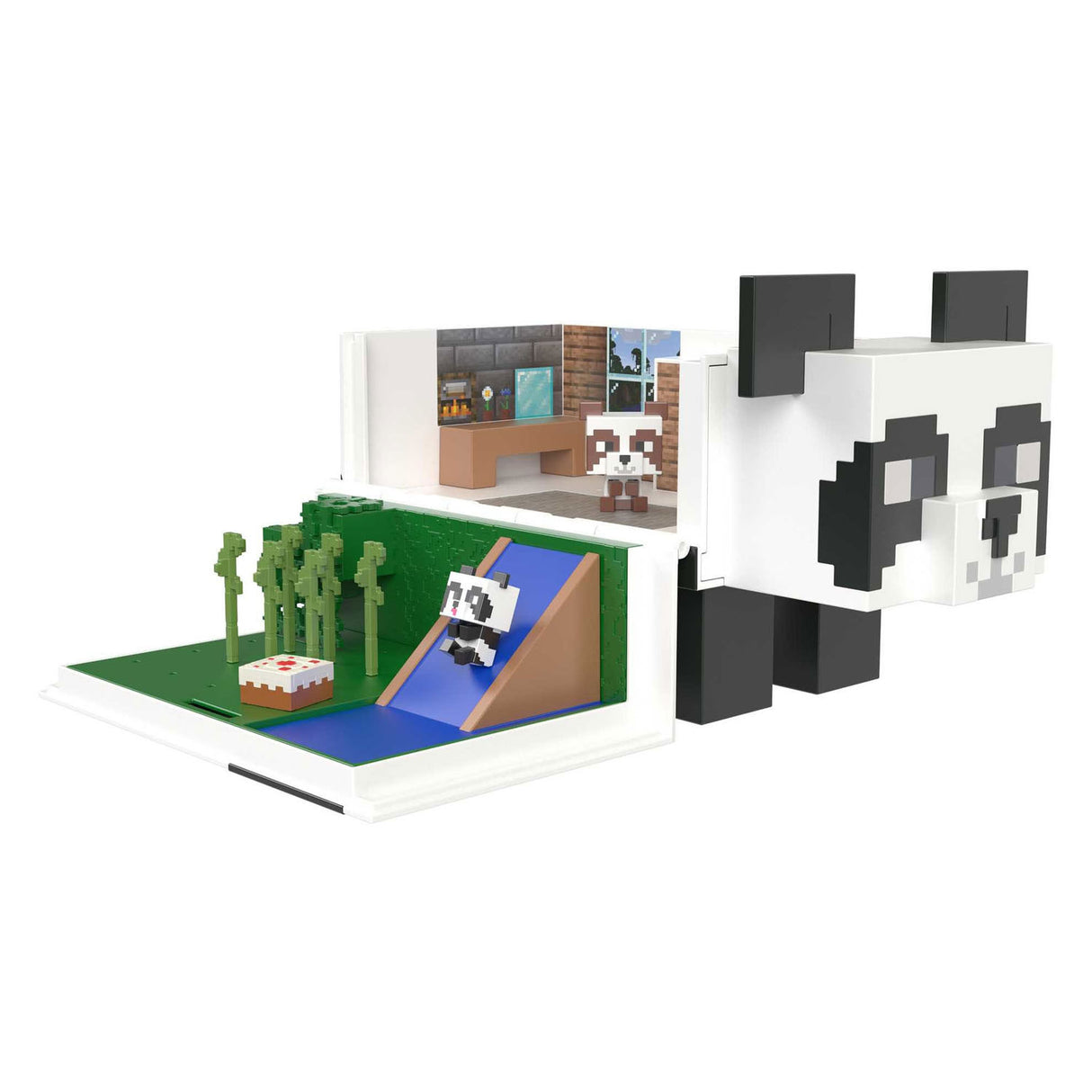 Mattel Minecraft MOB Hoofd Mini Panda Speelhuis Speelset