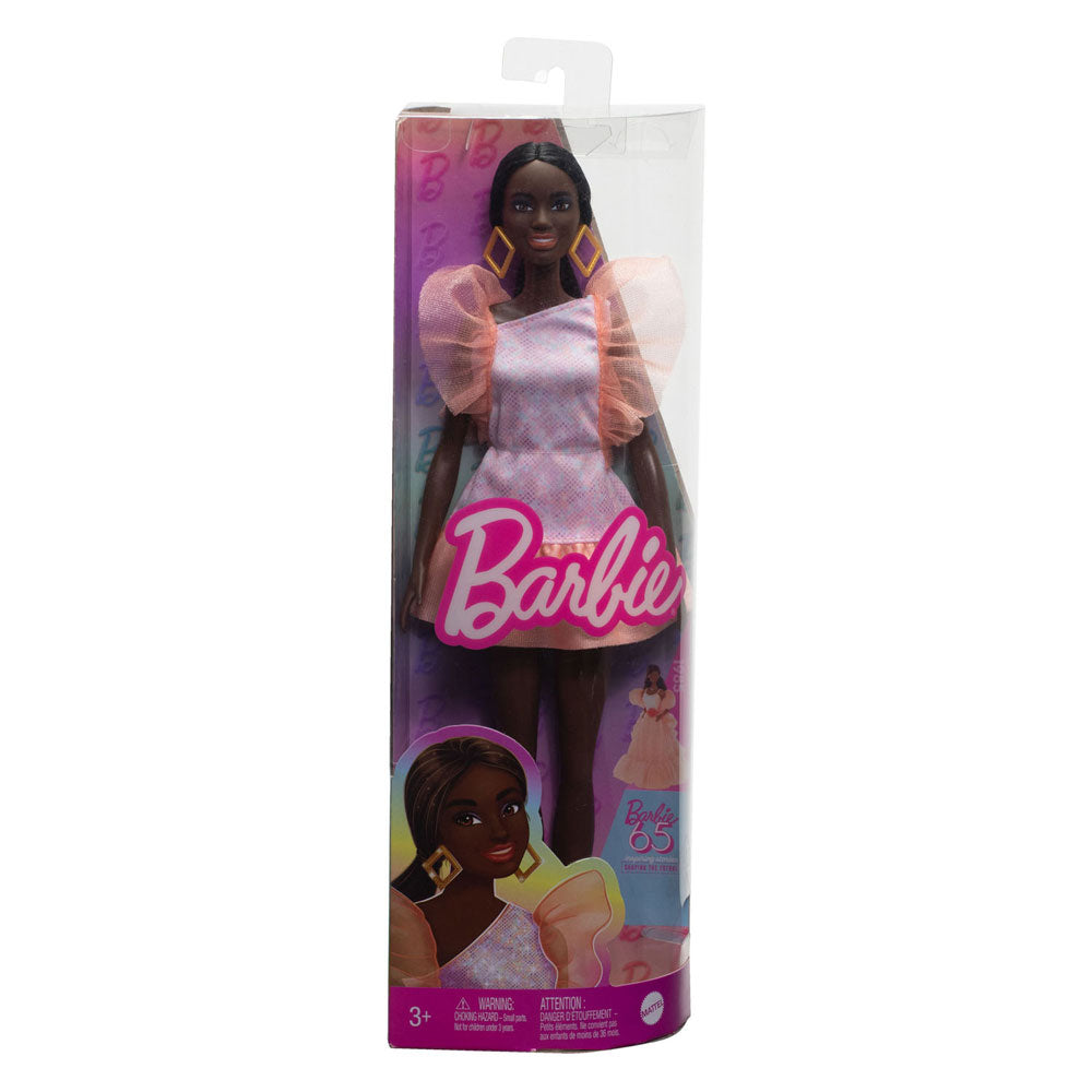 Mattel Fashionistas Pop perzik-witte print, Blau