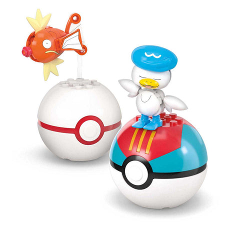 Mattel mega construx pokémon bouwset - magikarp, shellder en quaxly
