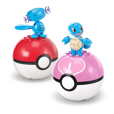 Mattel mega construx pokémon bouwset - magikarp, shellder en quaxly