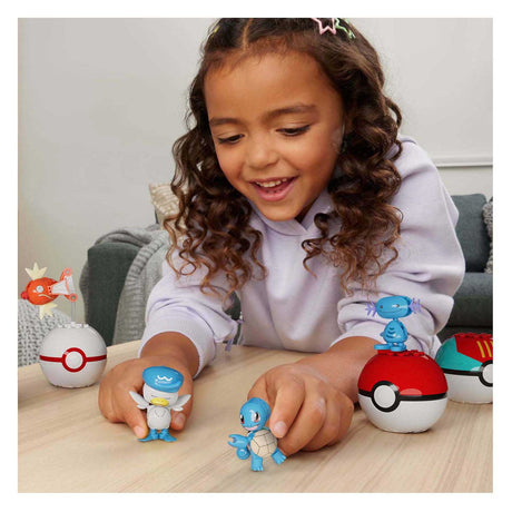 Mattel mega construx pokémon bouwset - magikarp, shellder en quaxly