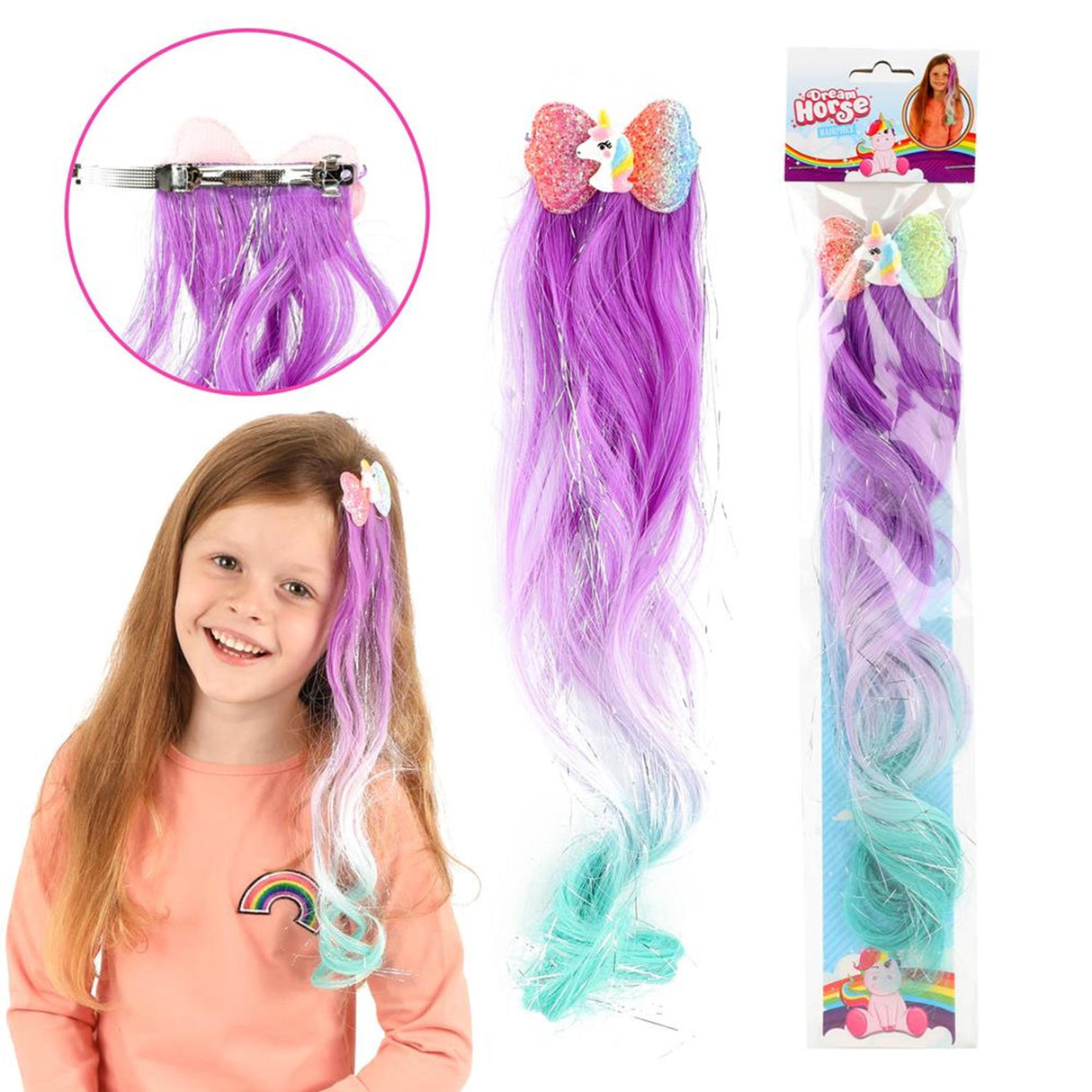 Toi-toys toi toys haarlok met glitters unicorn