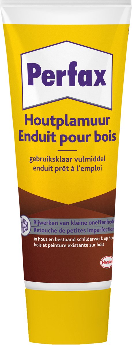 Perfax houtplamuur 400 g wit | hout restoratie vulmiddel | houtrotvuller voor binnenhuis projecten | rotvuller restoratie.