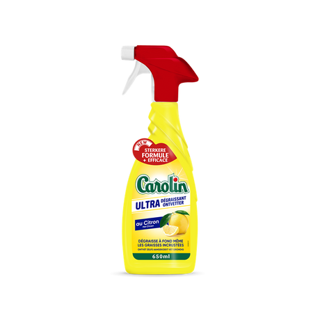 Carolin 1053965 - ontvetter spray lemon 650 ml | 6 stuks