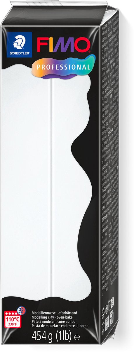 Fimo professional - ovenhardende professionele boetseerklei - 454g - wit