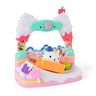 Gabby's poppenhuis gabby’s poppenhuis de film – cakey cat’s zoete balkon met speelfiguur accessoires