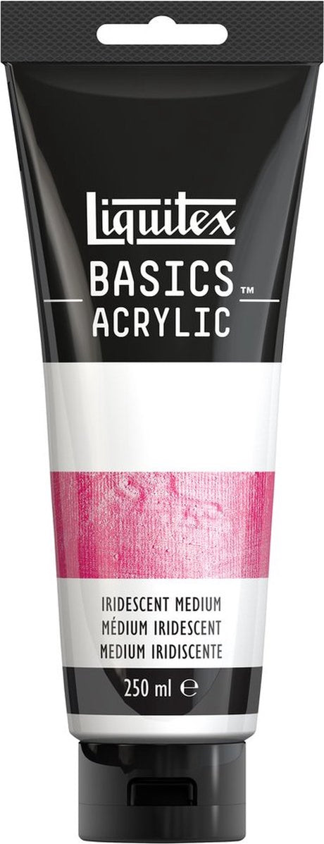 Liquitex 8870309 basics iridescent medium tube – iriserend acryl medium, transparant mengbaar, 250 ml
