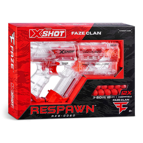 Zuru x-shot chaos faze respawn met 12 dartballen