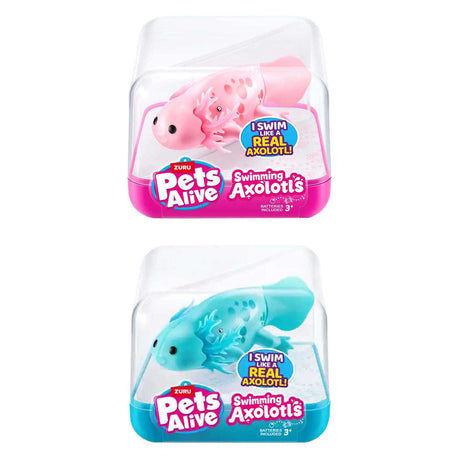 Zuru pets alive zwemmende axolotl