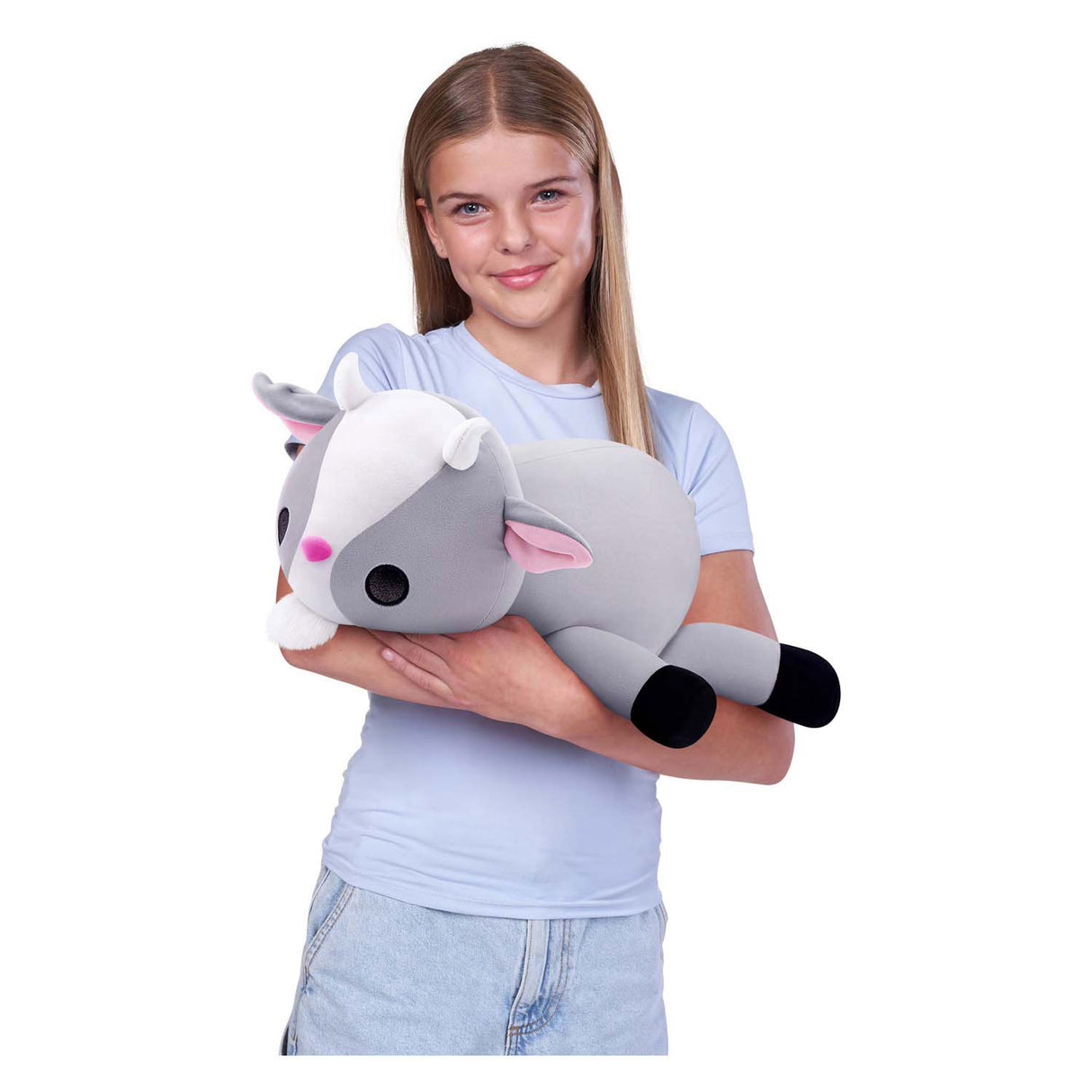 Zuru pluche knuffel geit medium verzwaard speelgoed 1,5 kg.