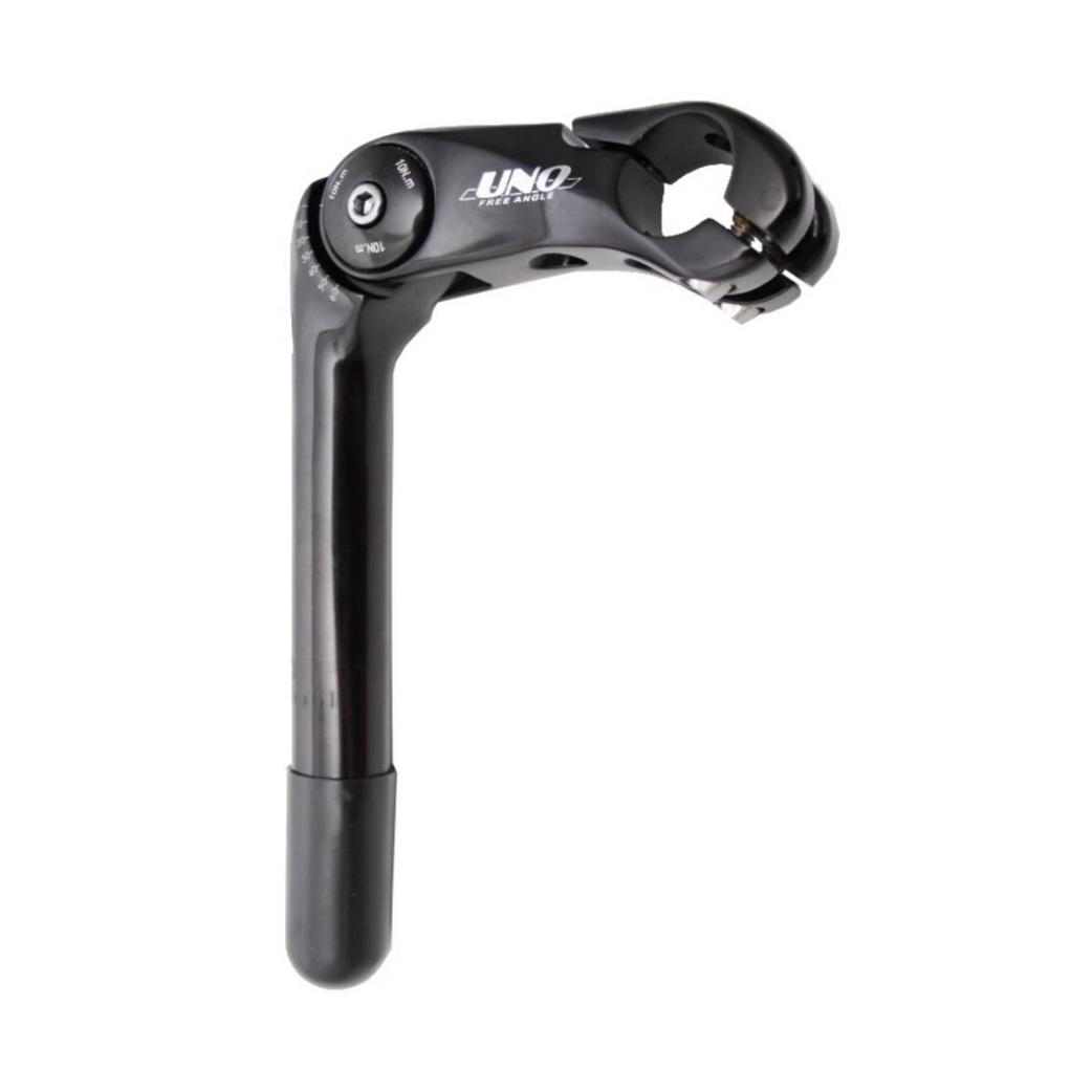 Stuurpen verstelbaar 80mm x 25.4mm- Zwart