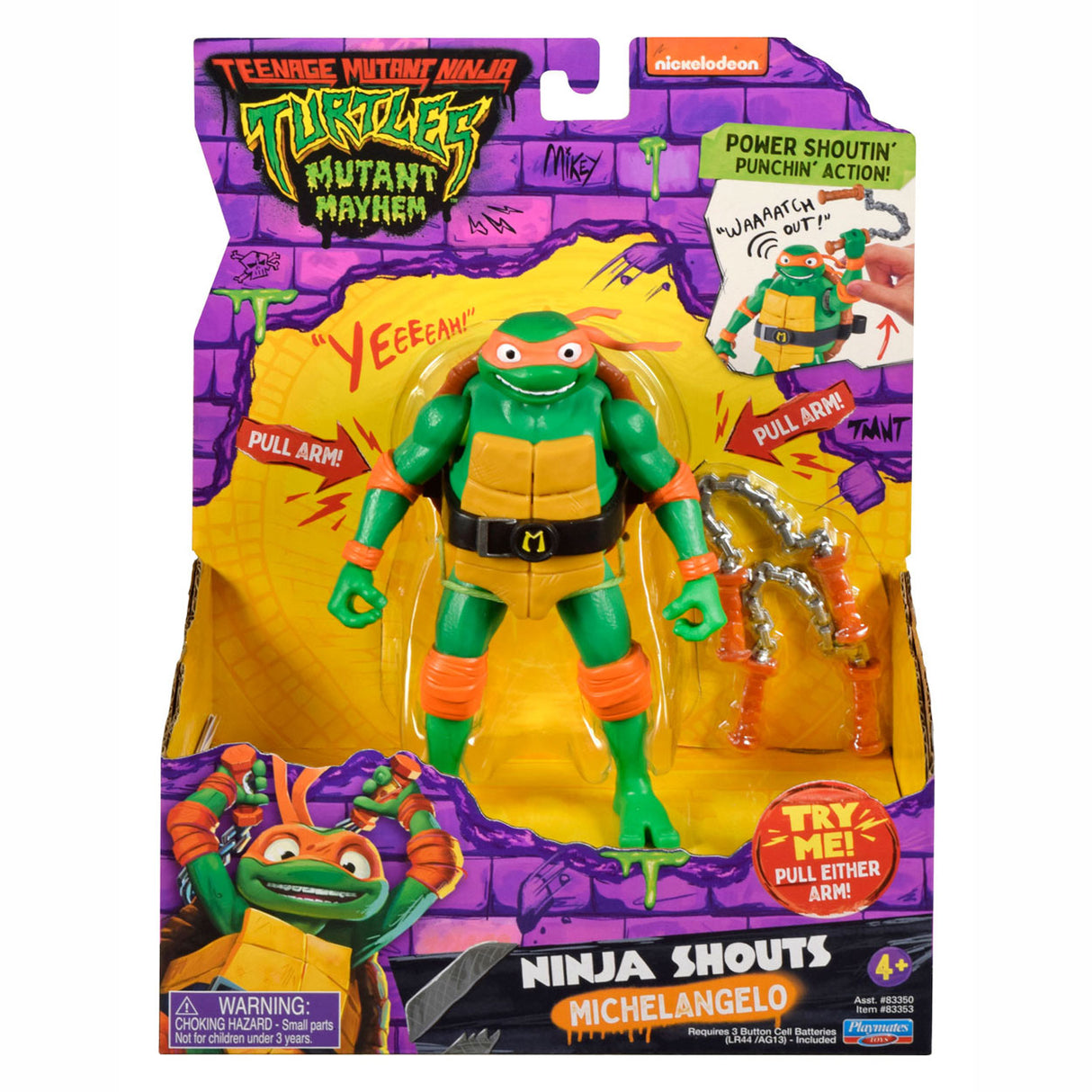 Boti Teenage Mutant Ninja Turtles Ninja Shouts Speelfiguur Michelangelo