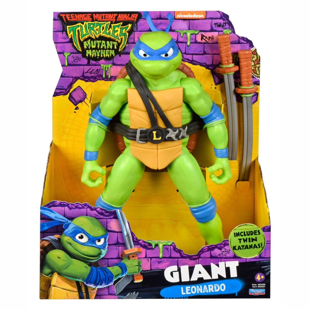 Boti teenage mutant ninja turtles speelfiguur - giant leonardo