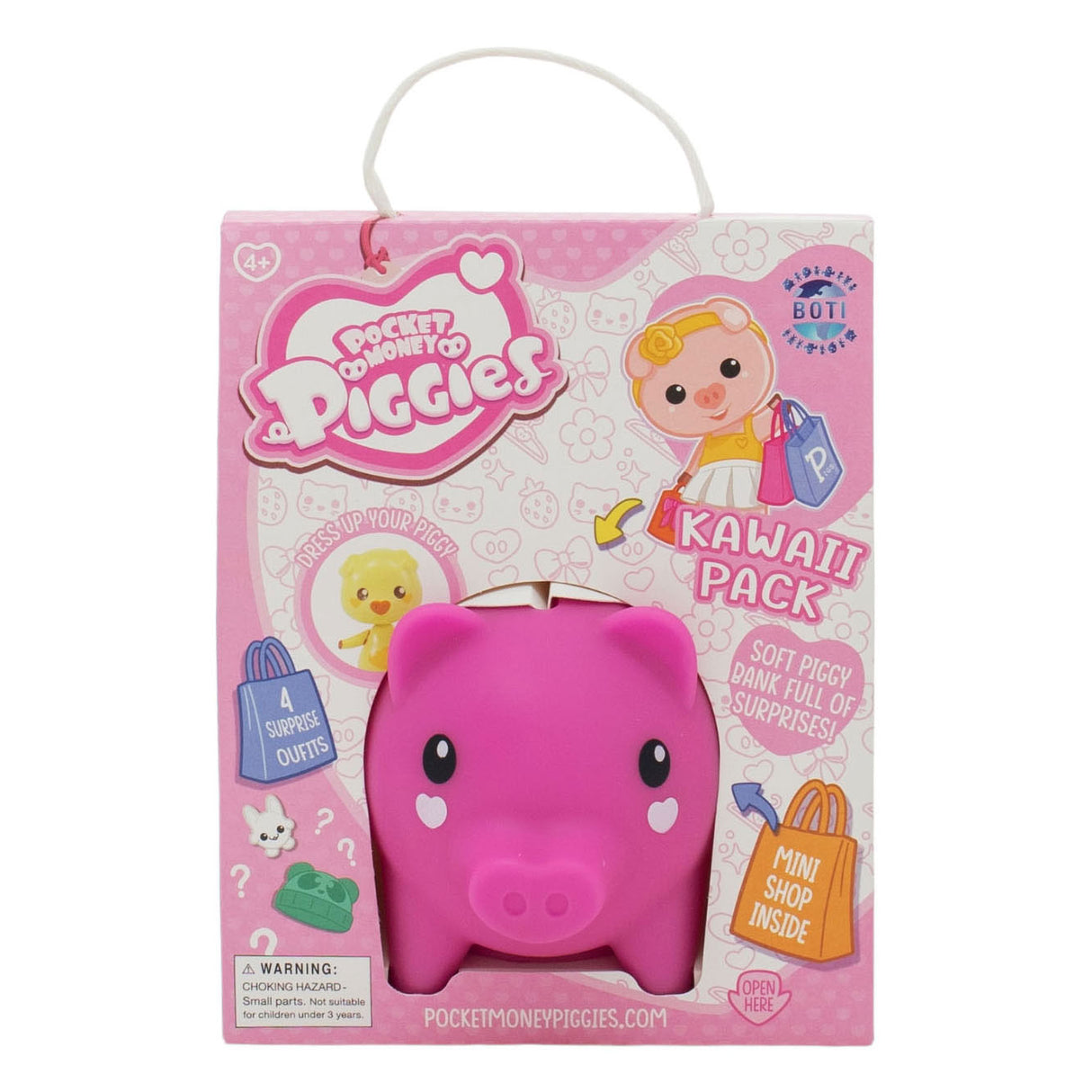 Boti Pockey Money Piggies Speelfiguur met Spaarpot Kawaii Pack