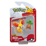 Boti battle figuren fennekin bonsly, 2st.