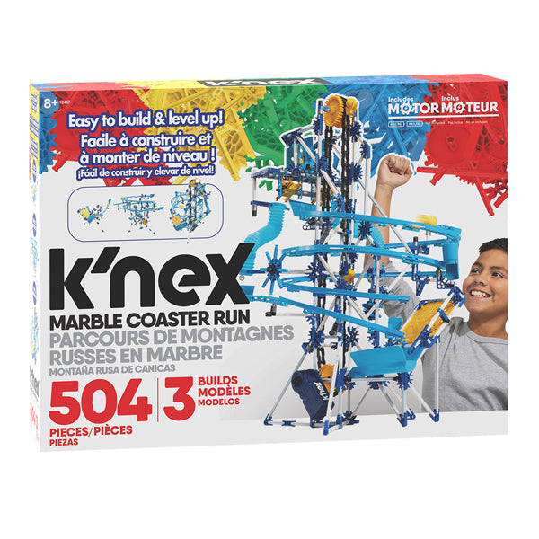 K'nex knikkerbaan met motor, 504dlg.