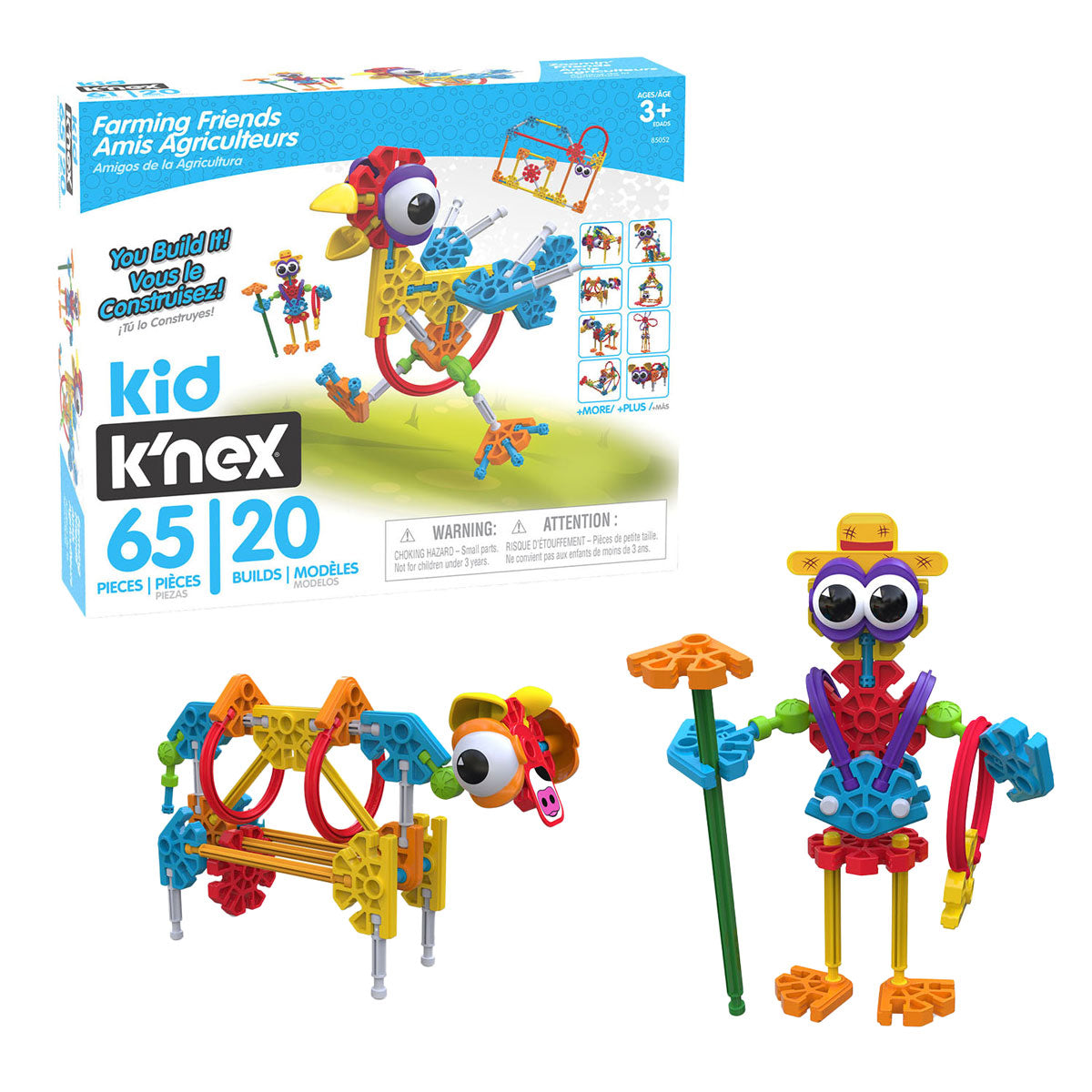 K'nex kid knex farmin friends bouwset, 65dlg.