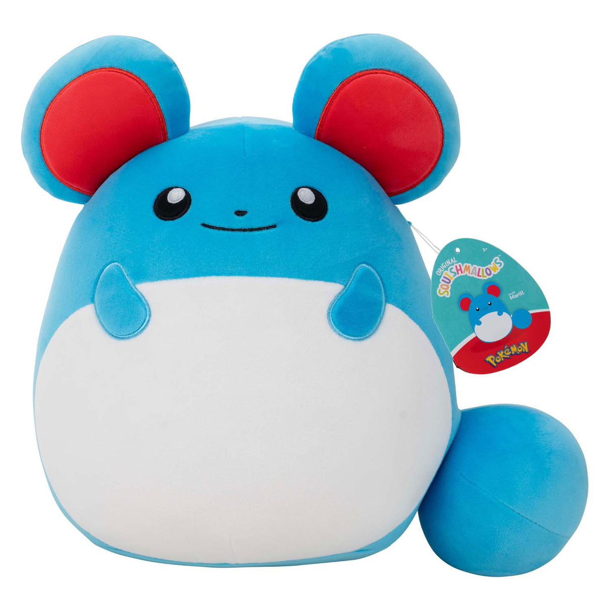 Boti squishmallows pokemon knuffel pluche - marill, 25cm