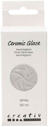 Creativ company keramiek glazuur 984-1101 c dekkend wit - 60ml