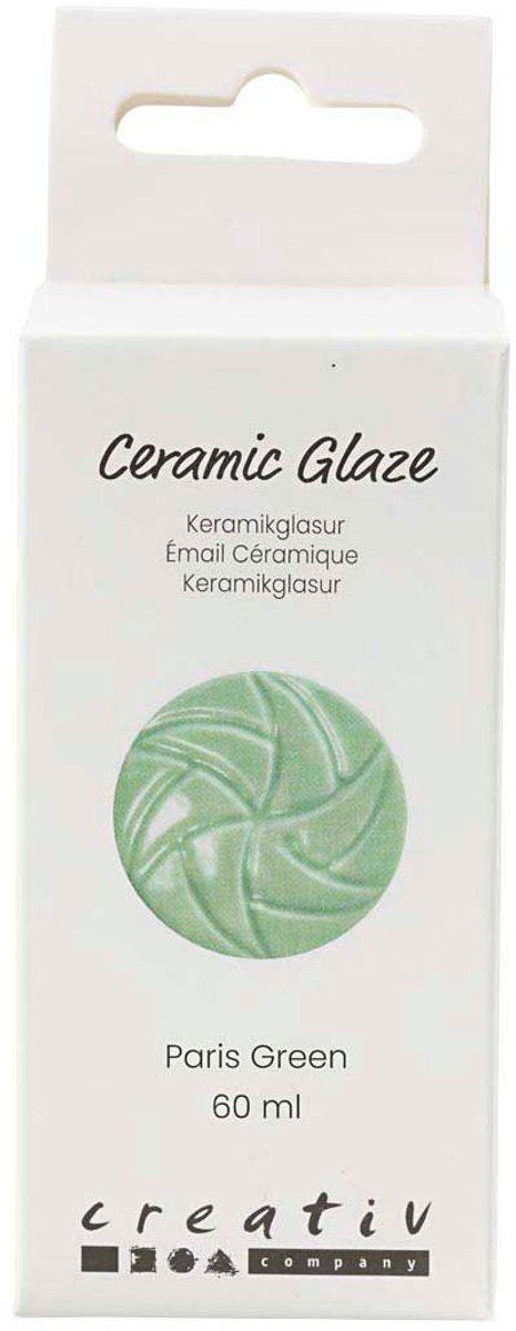 Creativ company https: www.cchobby.nl keramiek-glazuur-984-1101-c-dekkend-paris-green-60-ml-1-doosje