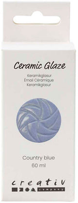 Creativ company keramiek glazuur 984-1101 c dekkend country blue - 60ml