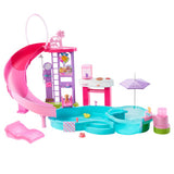 Barbie droomzwembad - speelset met glijbaan en bubbelbad en meer dan 20 accessoires