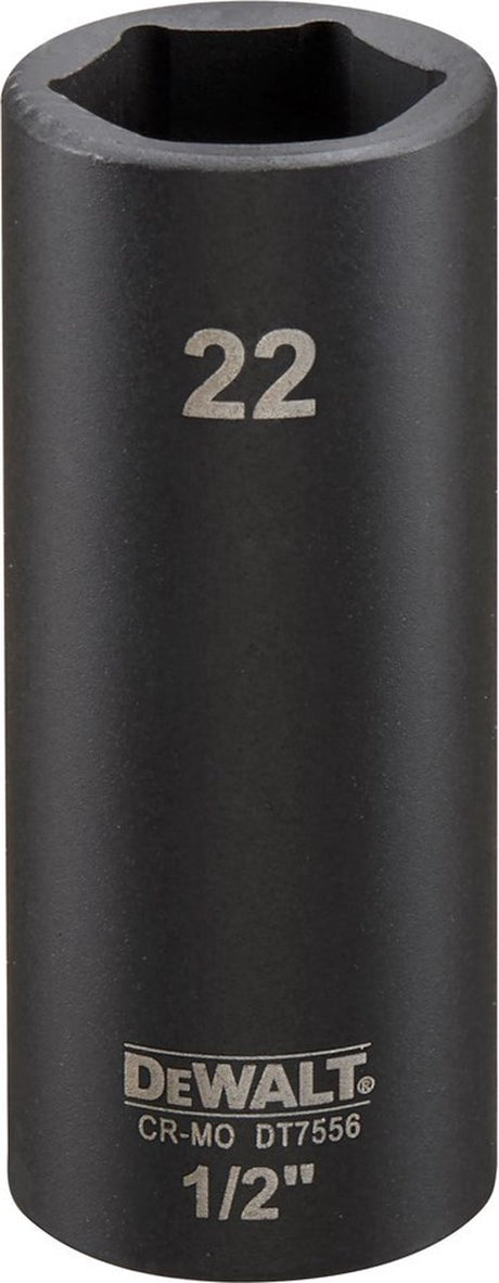 Dewalt impact dop 22mm 1 2 (lang) dt7556-qz