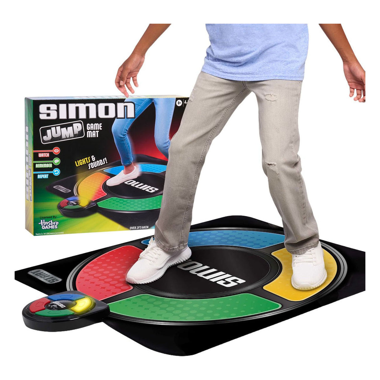 Just play simon jump game mat – elektronische springmat met licht geluid – actief geheugenspel