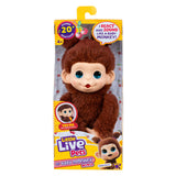 Little live pets my baby mini monkey brown - interactieve knuffel
