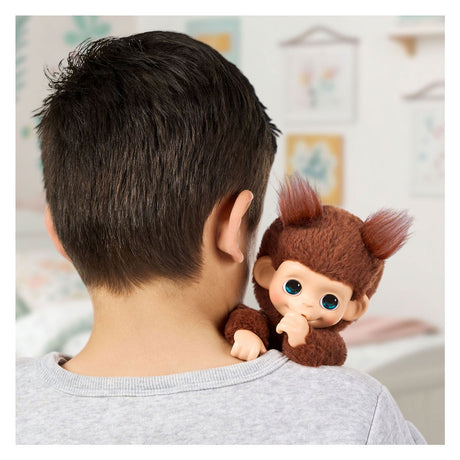 Little live pets my baby mini monkey brown - interactieve knuffel