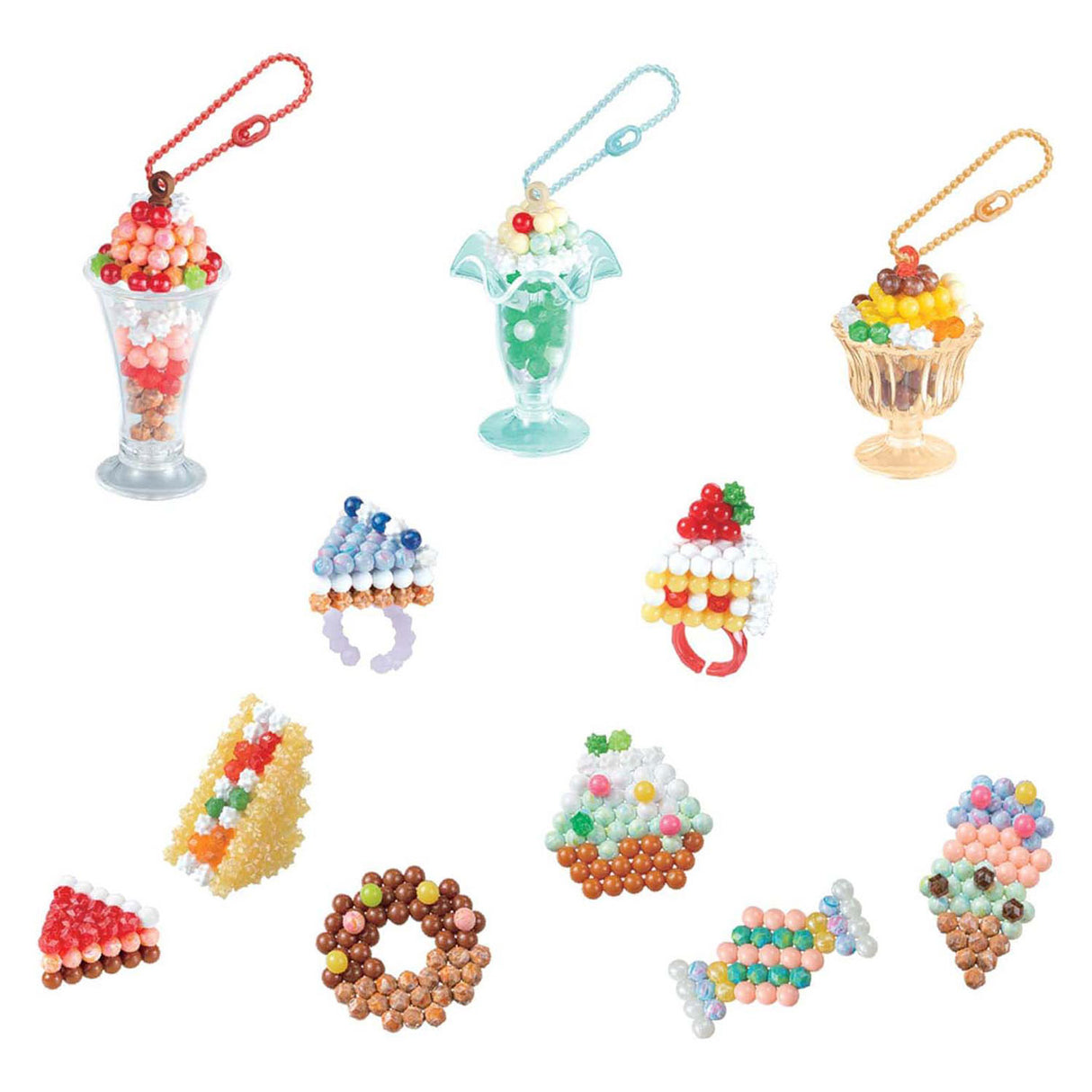 Aquabeads knutselset zoete accessoires- complete knutselset 700 parels in 31 kleuren