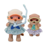 Sylvanian families 5804 zeeotter zussen- splashy snorkel set