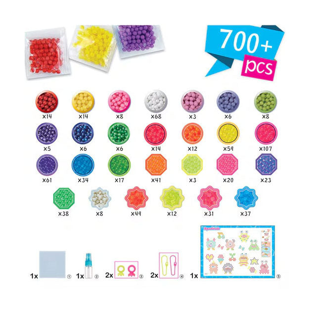 Aquabeads neon gekke monsters set- kleurrijke parels die magisch aan elkaar plakken door water