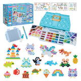 Aquabeads ontwerp studio ( tas)- complete knutselset 1400 parels in 48 kleuren-inclusief handige meeneemtas en sorteerbak