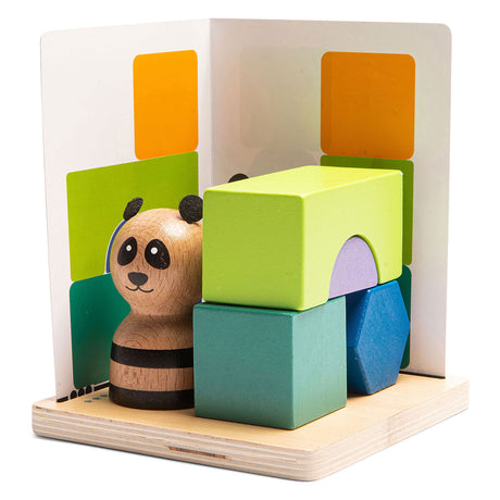 BS Toys Panda's Puzzel Hout Vormenspel